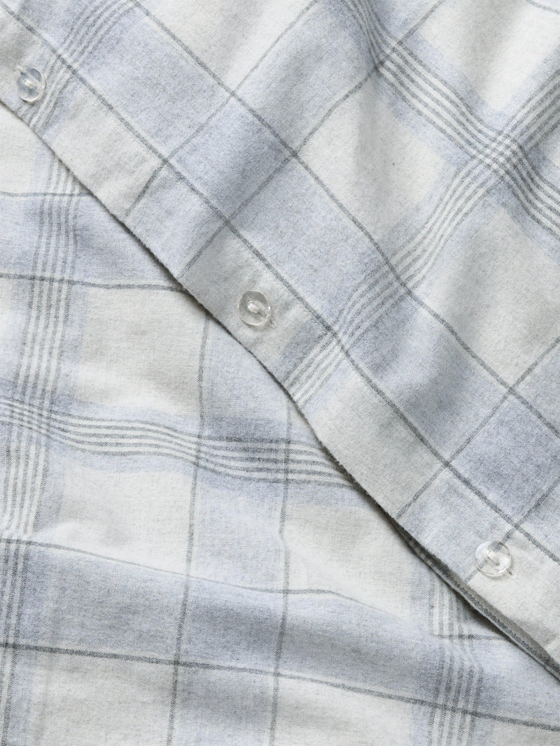 John Lewis brushed cotton check bedding double size, imported from the UK