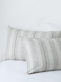 John Lewis Stony brushed cotton stripe duvet cover double (British brand)