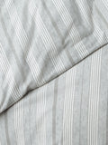 John Lewis Stony brushed cotton stripe duvet cover double (British brand)