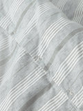 John Lewis Stony brushed cotton stripe duvet cover double (British brand)