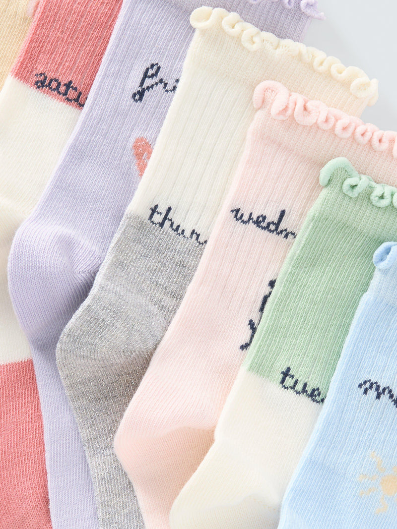 John Lewis ankle socks days of the week pack of 7, imported from the UK