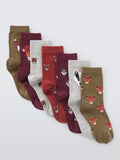 John Lewis kids animal ankle socks pack of 7 (British brand)