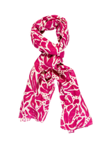 John Lewis chesca Floral Spot Scarf Pink- Buy online at McGrocer
