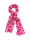 chesca floral scarf pink 180cm, imported from the UK