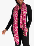 chesca floral scarf pink 180cm, imported from the UK