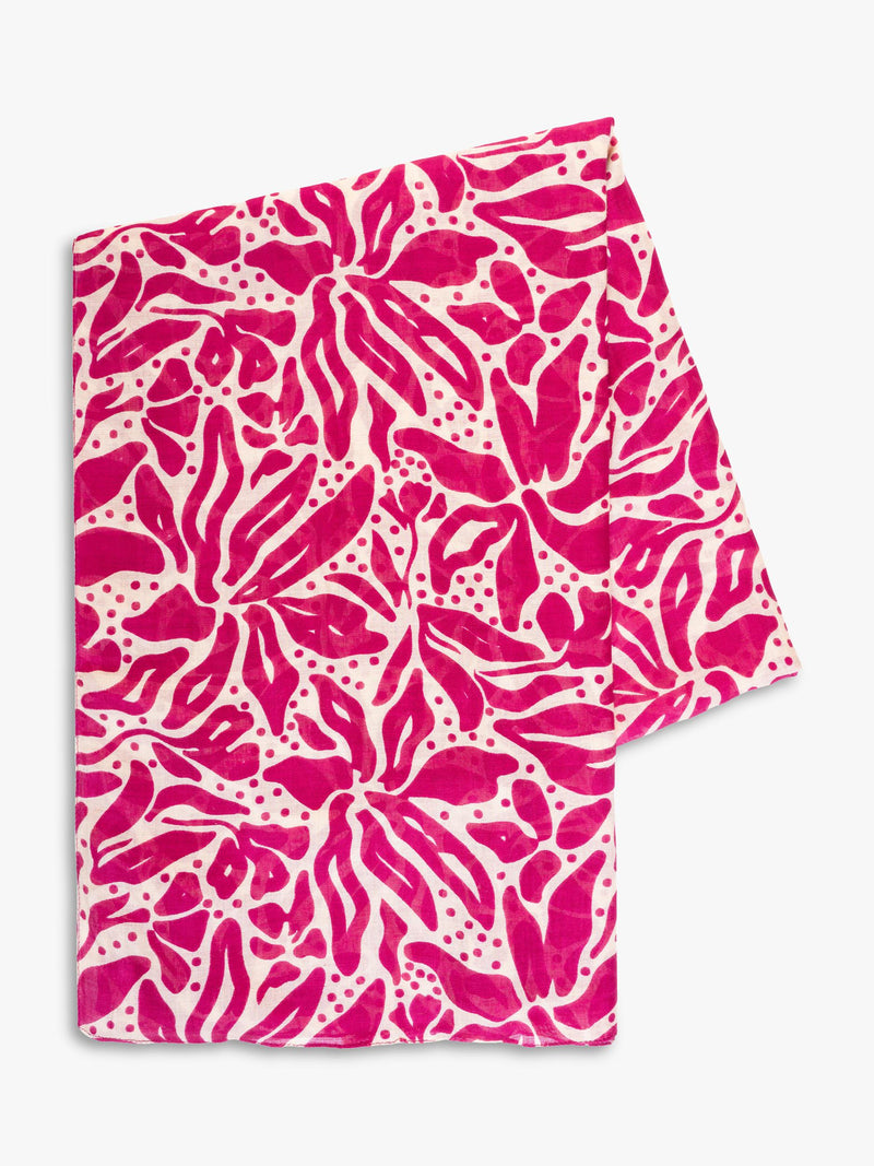 chesca floral scarf pink 180cm, imported from the UK