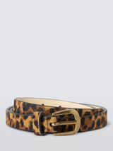John Lewis John Lewis Sarah Leopard Print Leather Belt- Buy online at McGrocer