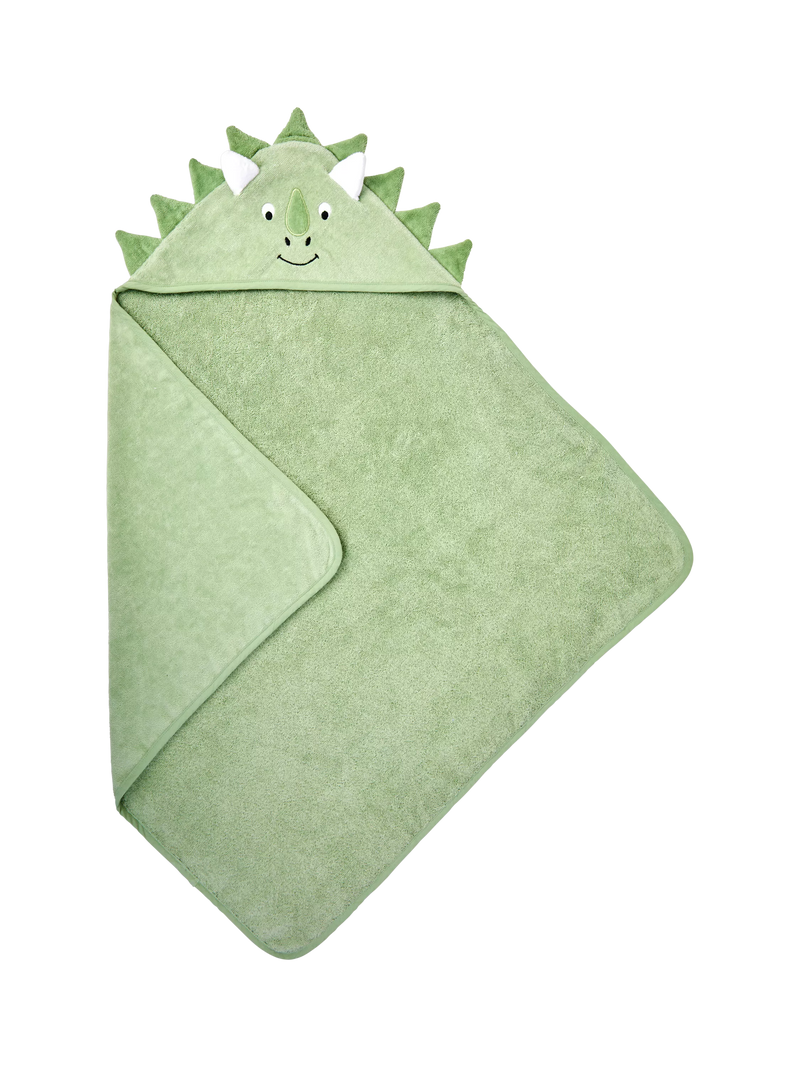 JoJo Maman Bébé dino hooded towel green mid - British product