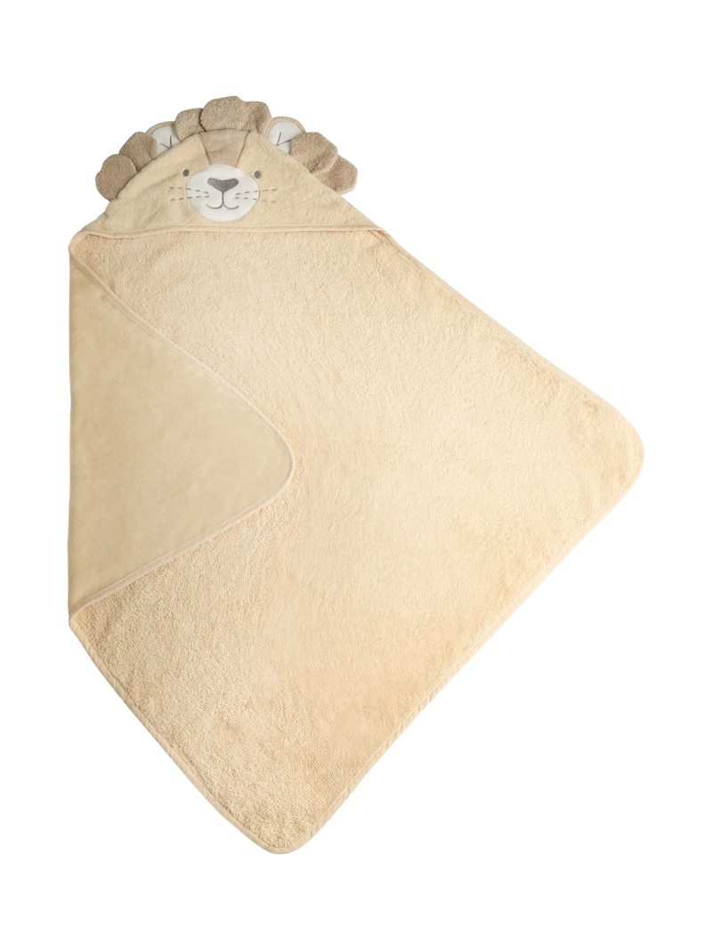 JoJo Maman Bébé lion hooded towel light brown (British brand)