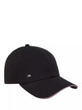 Tommy Hilfiger black organic cotton baseball cap, UK version