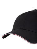 Tommy Hilfiger black organic cotton baseball cap, UK version