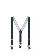 John Lewis Hackett London Leather Trim Braces, Green- Buy online at McGrocer