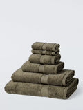 John Lewis Egyptian Cotton Guest Towel, Dark Khaki