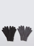John Lewis kids fleece gloves grey black pack imported from the UK