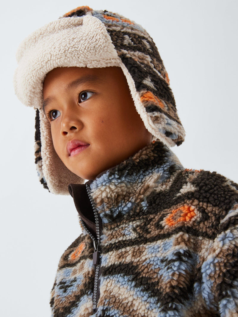 John Lewis kids' Aztec borg hat multi-colour, imported from the UK