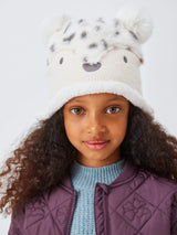 John Lewis John Lewis Kids' Faux Fur Bear Hat, Cream- Buy online at McGrocer