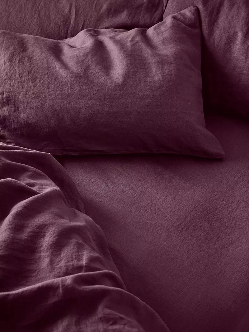 Piglet in Bed Linen Blend Fitted Sheet - Single