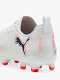 PUMA FUTURE 8 PLAY junior football boots White/Gold, imported from the UK