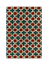 John Lewis Scion Hatch Pure Wool Rug, Rust, 180 x 120 cm- Buy online at McGrocer