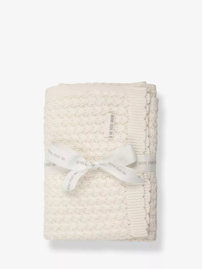 The Little Tailor Baby Cotton Pointelle Blanket