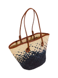 Seaspray paper woven tote bag cream, imported from the UK