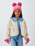 John Lewis kids cat flip top gloves in pink, UK version