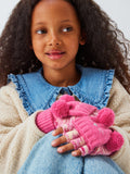 John Lewis kids cat flip top gloves in pink, UK version
