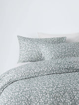 John Lewis John Lewis Marlow Trailing Cotton Duvet Cover Set, Sage- Buy online at McGrocer