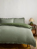 John Lewis Belvoir pure cotton gauze duvet cover set double, imported from the UK