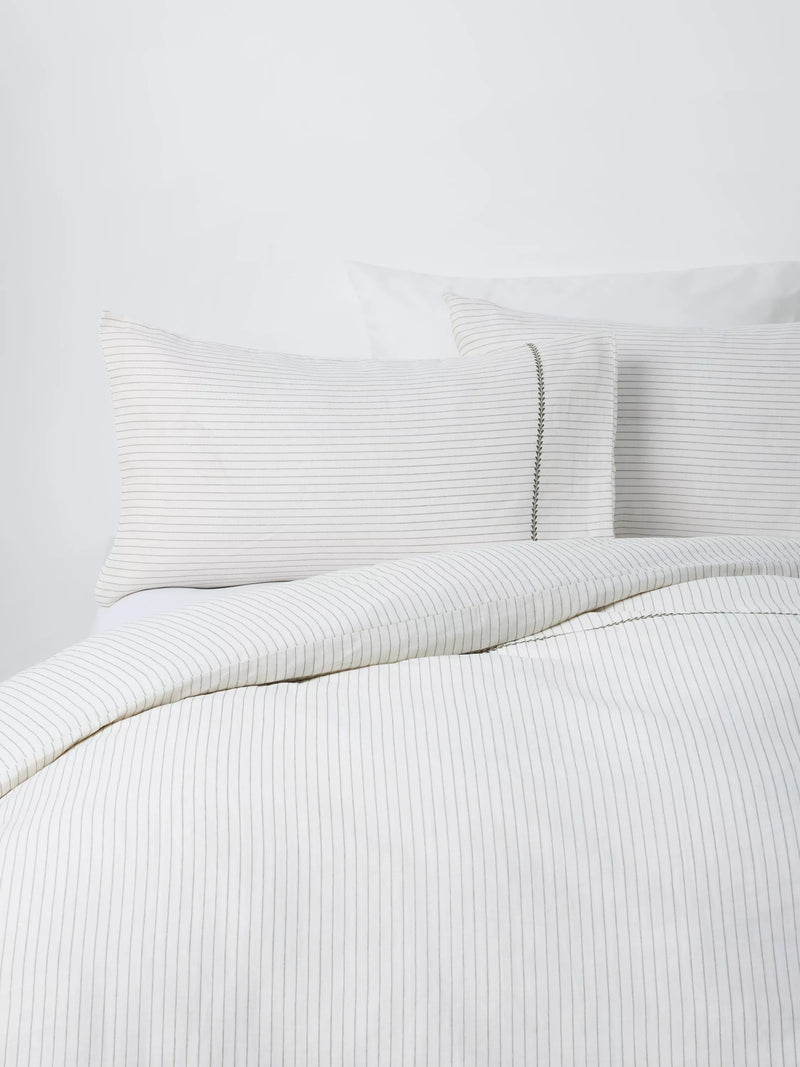 John Lewis stripe duvet cover set double (British brand)