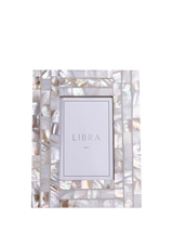 John Lewis Libra Interiors Mother of Pearl Photo Frame White 4x6 Inch- Buy online at McGrocer