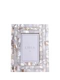 Libra Interiors mother of pearl photo frame 22x17cm - British product