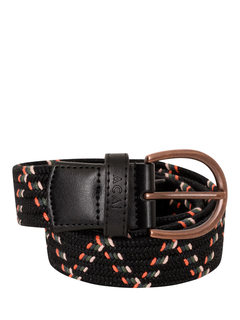 ACAI outdoor braided belt black, imported from the UK