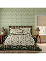 John Lewis Morris & Co. Scrolling Carnation Duvet Cover Set - Double- Buy online at McGrocer