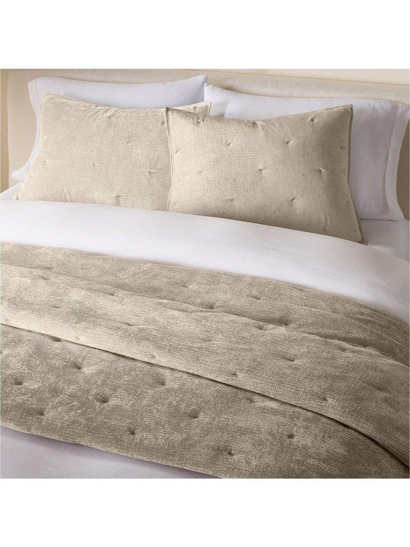 West Elm Striated Chenille bedspread set, imported from the UK