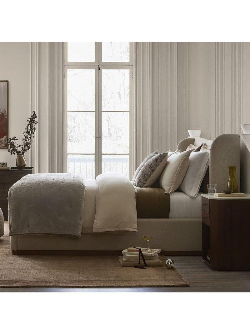 West Elm Striated Chenille bedspread set, imported from the UK