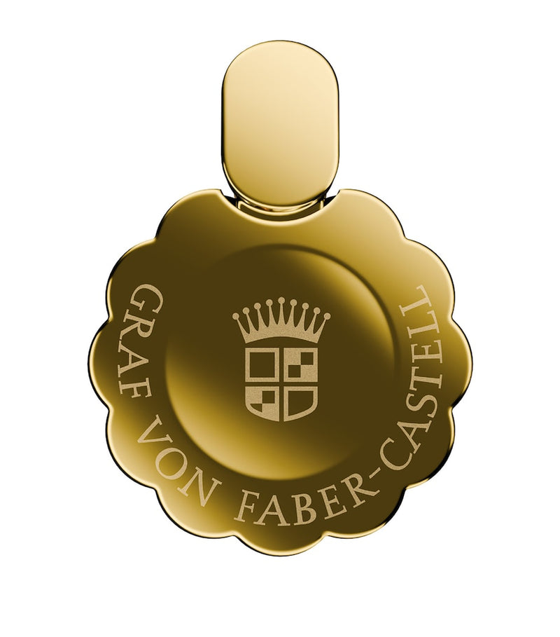 Graf von Faber-Castell hornbeam wood Bloom rollerball pen with gold trim, UK version