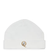 Harrods Paint My Dreams Cotton Embroidered 'Q' Baby Beanie- Buy online at McGrocer