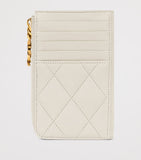 Saint Laurent Matelassé zip-up card holder - British product