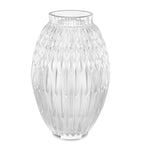 Lalique Plumes crystal vase 26.5cm, imported from the UK
