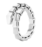 Bvlgari Serpenti Viper ring white gold, imported from the UK
