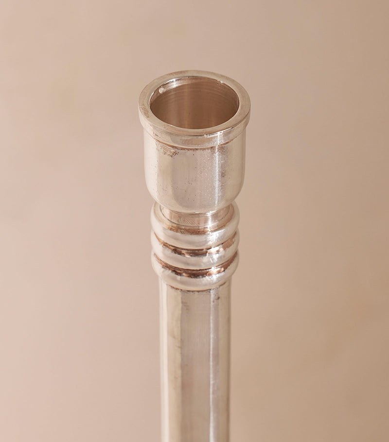 Soho Home silver-plated Stiden candlestick 27cm (British brand)