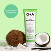 Q+A AHA Body Scrub Vanilla Coconut 250ml, imported from the UK