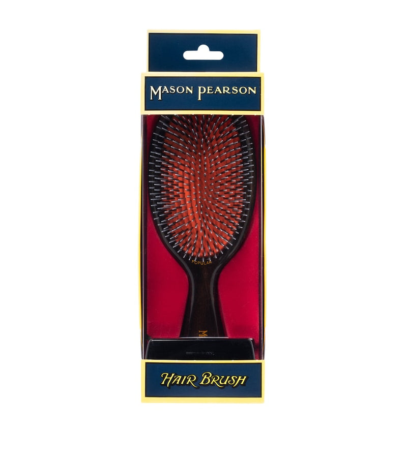 Mason Pearson Popular hairbrush with nylon bristles, imported from the UK