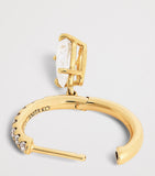 Anita Ko gold diamond huggie earrings, imported from the UK