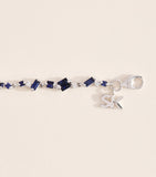 Suzanne Kalan white gold diamond and blue sapphire bracelet - British product