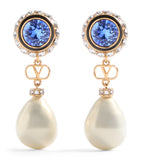 Valentino Garavani Crystal VLogo Signature Earrings - British product