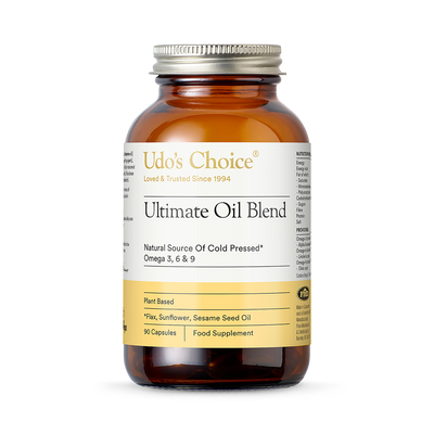 Holland & Barrett Udo's Choice Omega 3-6-9 Ultimate Oil Blend 90 Vegetarian Capsules- Buy online at McGrocer