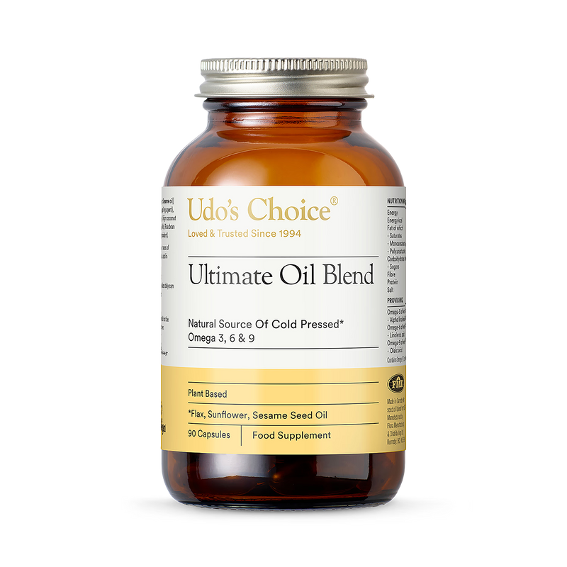 Udo's Omega 3-6-9 oil capsules 90 count - British product