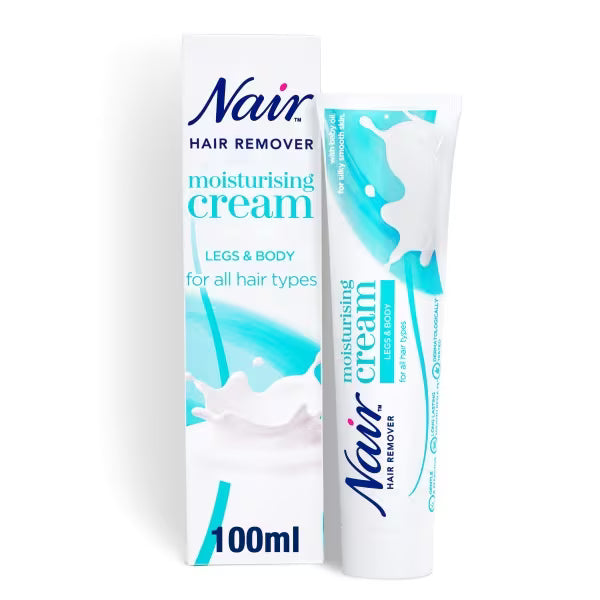 Nair moisturising hair removal cream all hair type 100ml, imported from the UK